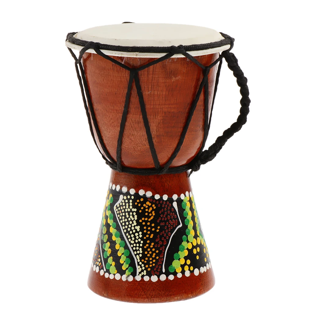 Professional African Djembe Drum Classic Painting Wooden Musical Instrument | Спорт и развлечения