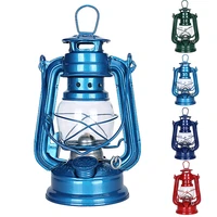 portable outdoor camping kerosene lamp lantern oil light mediterranean style multifunction iron structure lampiao querosene