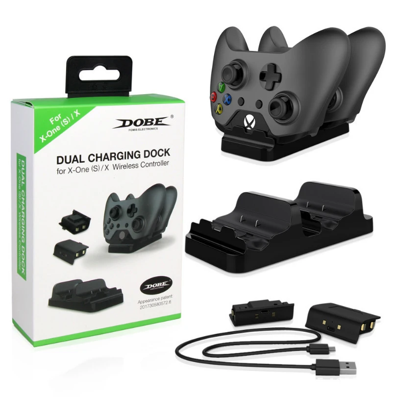 Control para mando X Box Xbox One X S, soporte para mando, cargador de batería recargable, base de carga, accesorios portátiles