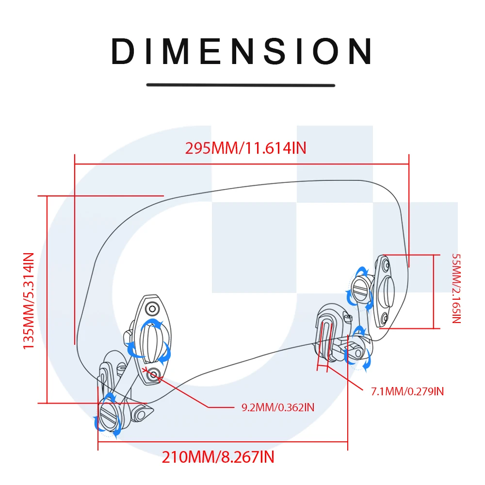 Регулируемый ветровой экран спойлер на лобовое стекло дефлектор воздуха