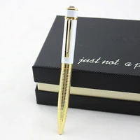 monte mount high grade gift luxury white and gold ballpoint pen with gem metal ballpoint pens christmas gift free shipping