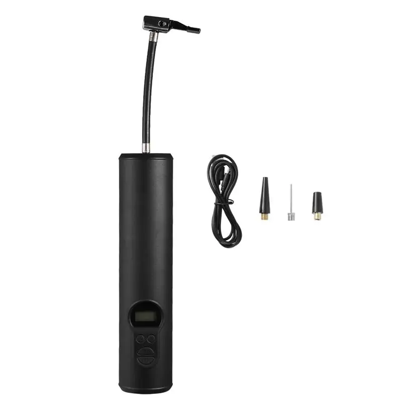 

Inflatable Pump with LED Light Portable Air Compressor for Car Motorbike Tire