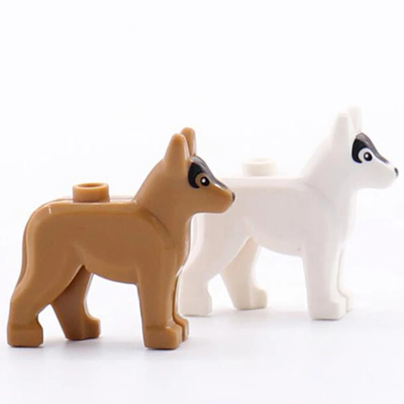 

4pcs Scout Dog Building Block Military Force Dedicated Figures Patrol Diy City Hound Pet Educational Gift Toys