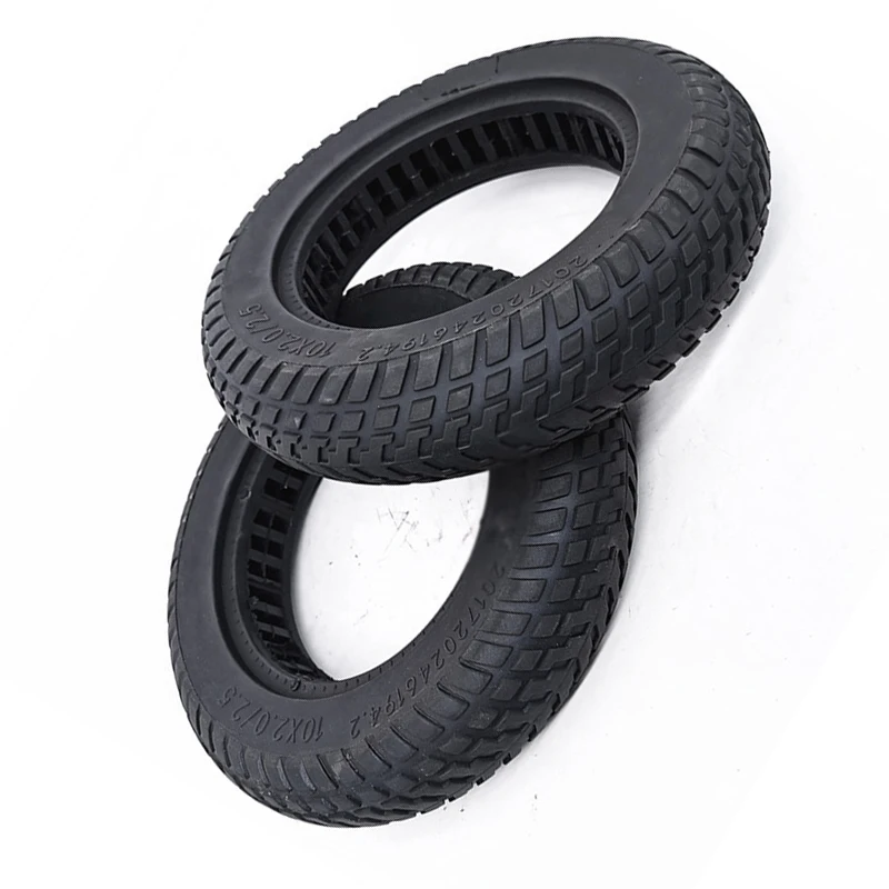 

1pc 10 Electric Scooter Solid Tire 10*2.0/2.50 Hollow Black Rubber Tyre Useful