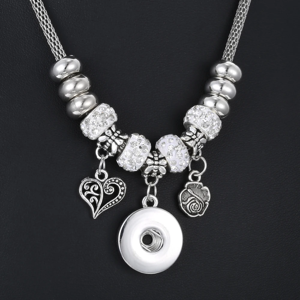 Кнопка оснастки ювелирные изделия Хрустальная роза цветок Любовь бисерное