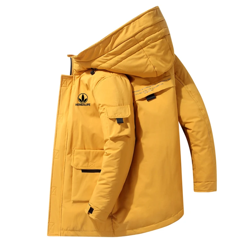 HERBALIFE 2019 Новинка белая утка вниз длинная штормовка шляпа мужская Gar Мужская