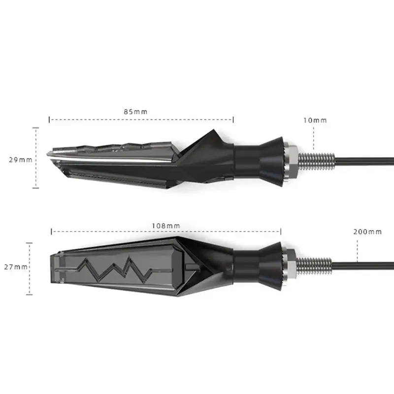 

1Pair Universal Motorcycle Turn Signal Light Motorbike Led Indicator DRL Brake