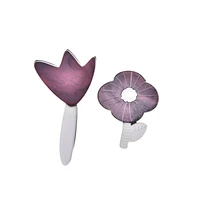 oi beautiful acrylic flowers brooches for women men acetate fiber gold color suit collar clip fashion jewelry creative design