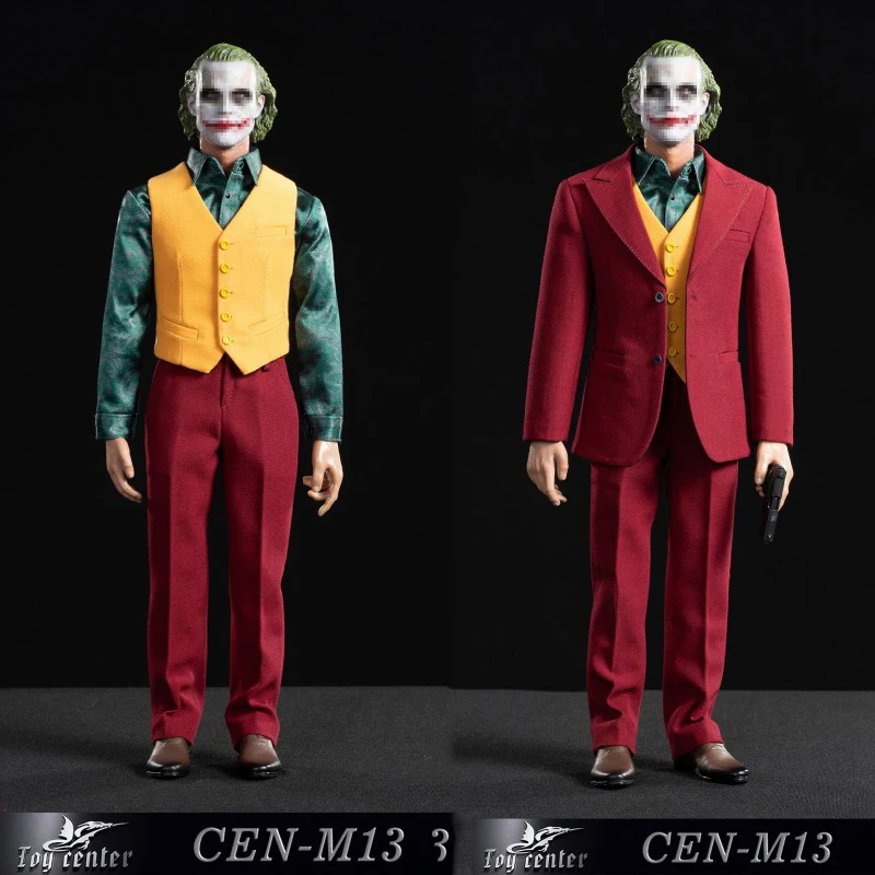 CEN-M13 Joker Red Suit 1/6 Scale Male Clothing Clothes Set With Pants Ties Shoes Model Fit For 12" Action Figure Doll | Игрушки и