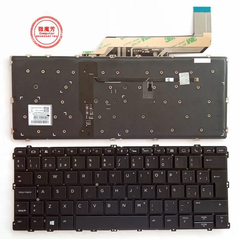 

Spain SP New Laptop Keyboard for HP EliteBook X360 1030 G2 Backlit
