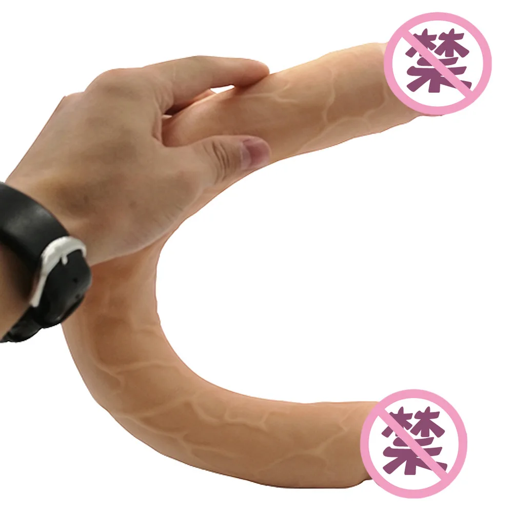 46 см длинные секс игрушки фаллоимитаторы в виде животных пенис из настоящей кожи