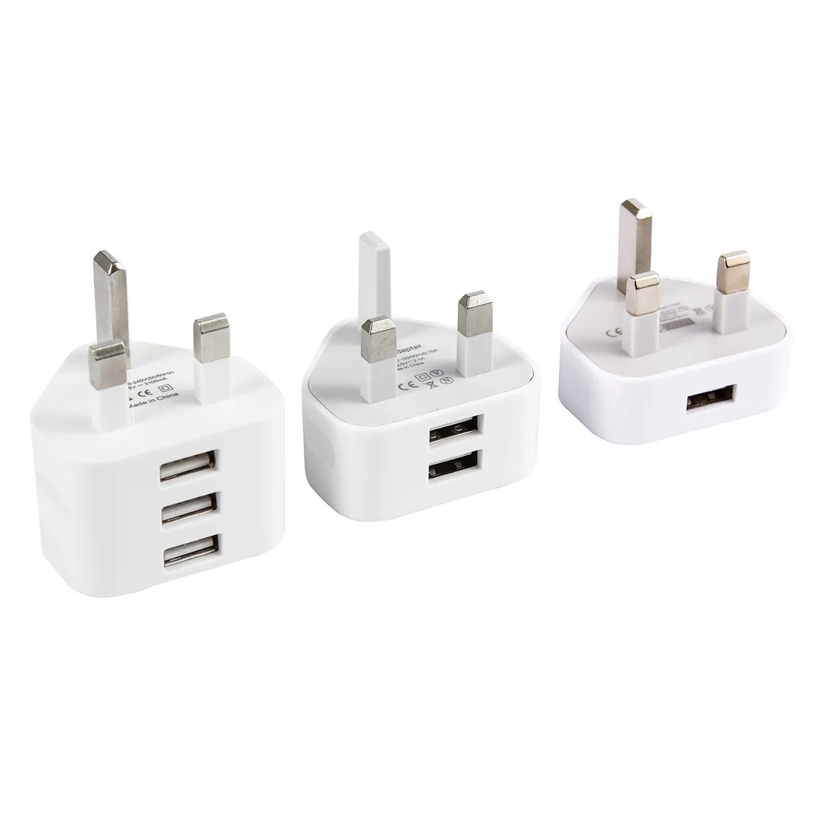 1 2 3USB порт Британский стандарт зарядное устройство Британский стандарт умная зарядная головка