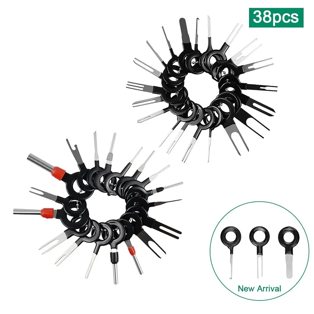 

Automotive Plug Terminal Remove Tool Set Key Pin Car Electrical Wire Crimp Connector Extractor Kit Accessories