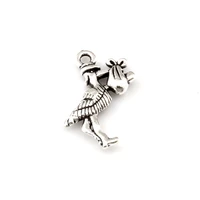 100pcs stork new baby pregnant expecting alloy charm pendants for jewelry making finding 17x23mm