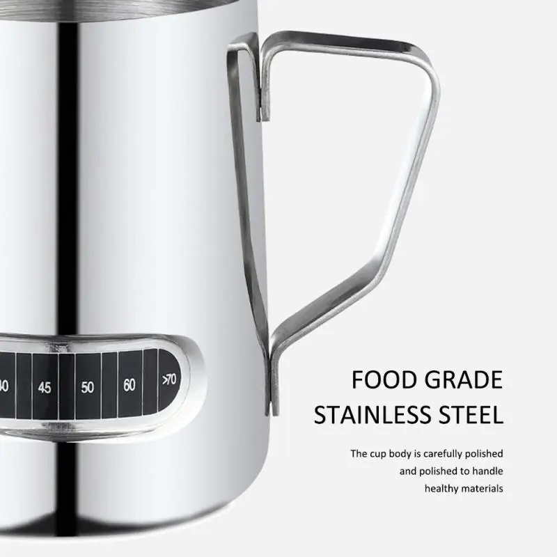 500 мл нержавеющая сталь кофе фритюрница чашка кувшин молоко кружки латте горшки с