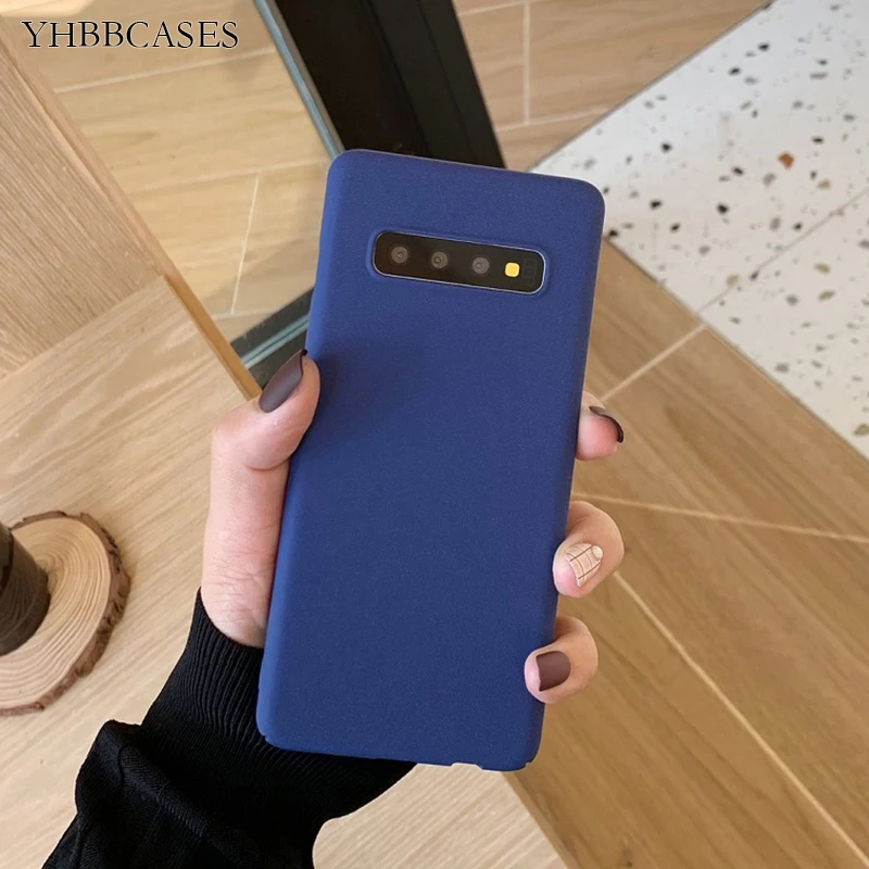 Модные чехлы YHBBCASES S10 Королевский синий матовый Жесткий Тонкий чехол из