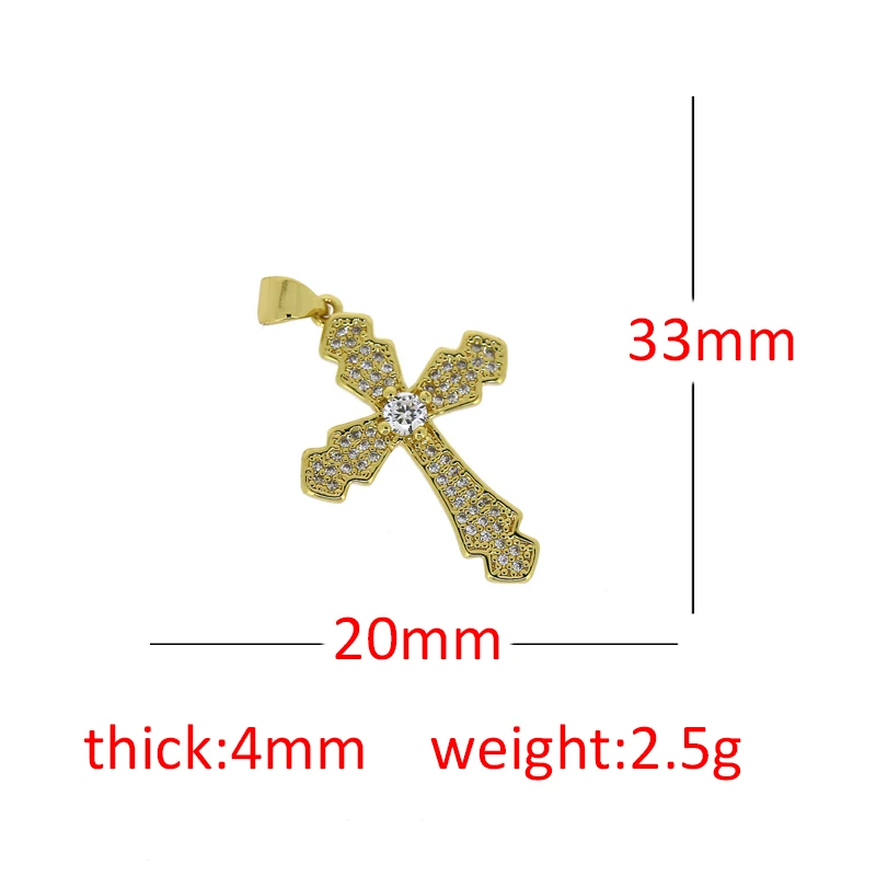 

3 шт. 2021 большой очаровательный крестообразный кулон из кубического циркония, кристалл, религиозное золото, кулон для ювелирных изделий, сделай сам, изготовление ожерелья, серег