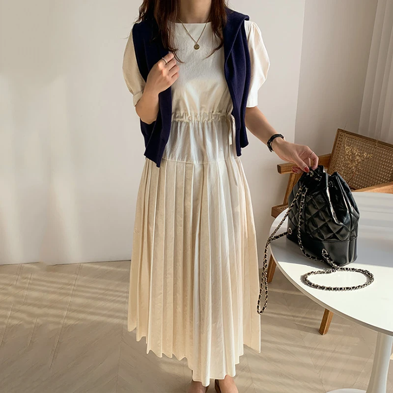 Женское винтажное платье SHENGPALAE свободное тонкое Элегантное Платье макси с