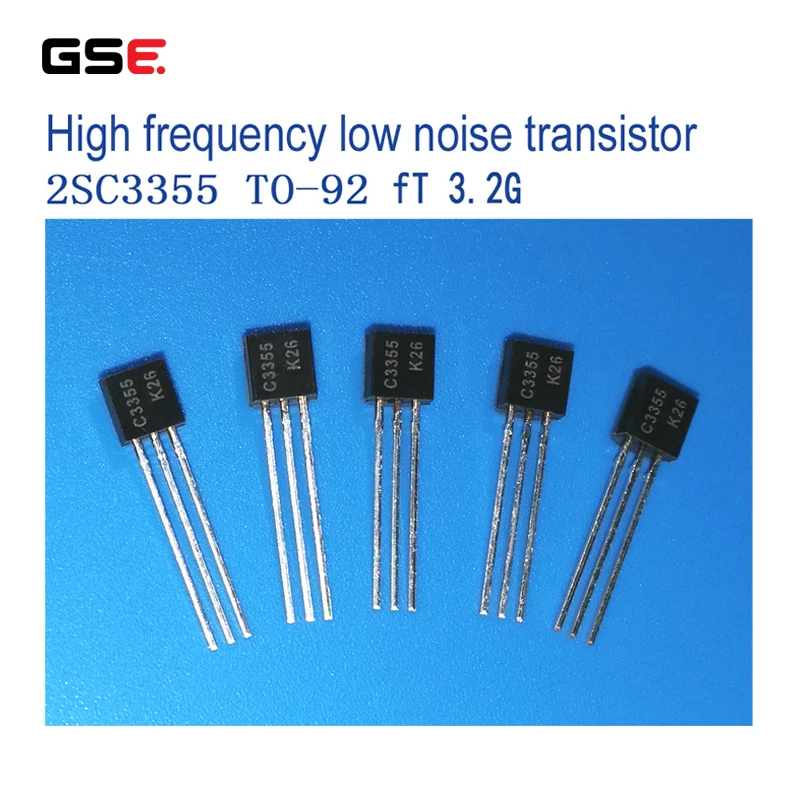 ТРАНЗИСТОР 2SC3838 разметка C3355 K26 TO-92 HF бесшумный FT 3 2G Высокочастотный транзистор