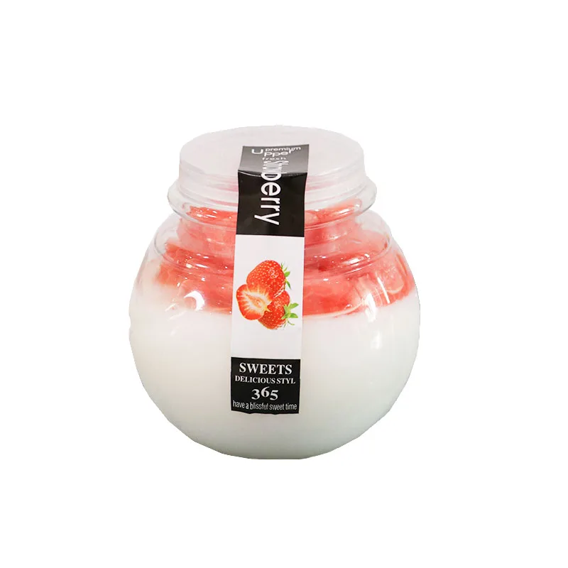 

25pcs High quality PET ice milk yogurt jelly pudding takeaway packaging cups handmade diy dessert decor plastic cup with lid