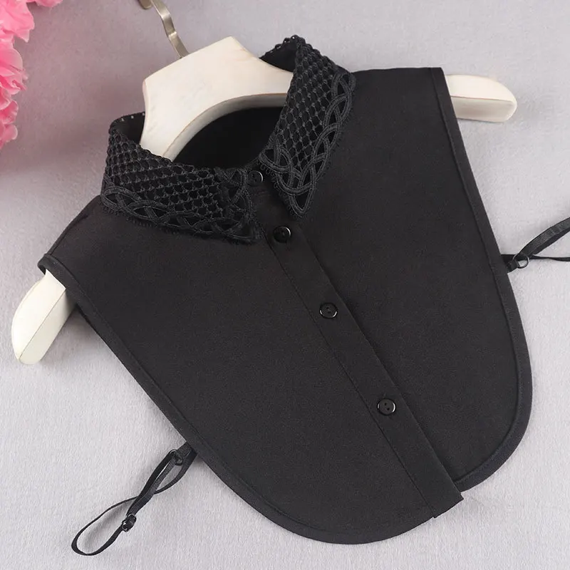 

Chiffon Fake Collar for Women Shirt False Collar Ladies Lapel Shirt Blouse Top Detachable Decorative Collar