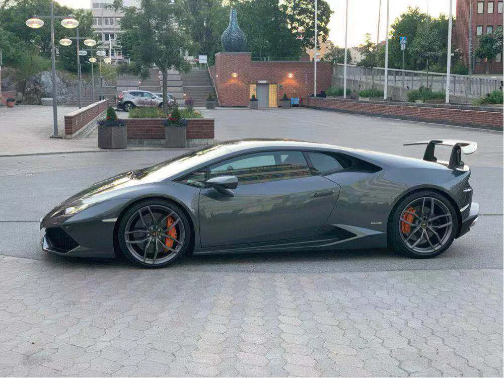 Углеродного волокна задний спойлер для Lamborghini Huracan LP580 LP610 купе 2-дверный 2015-2018