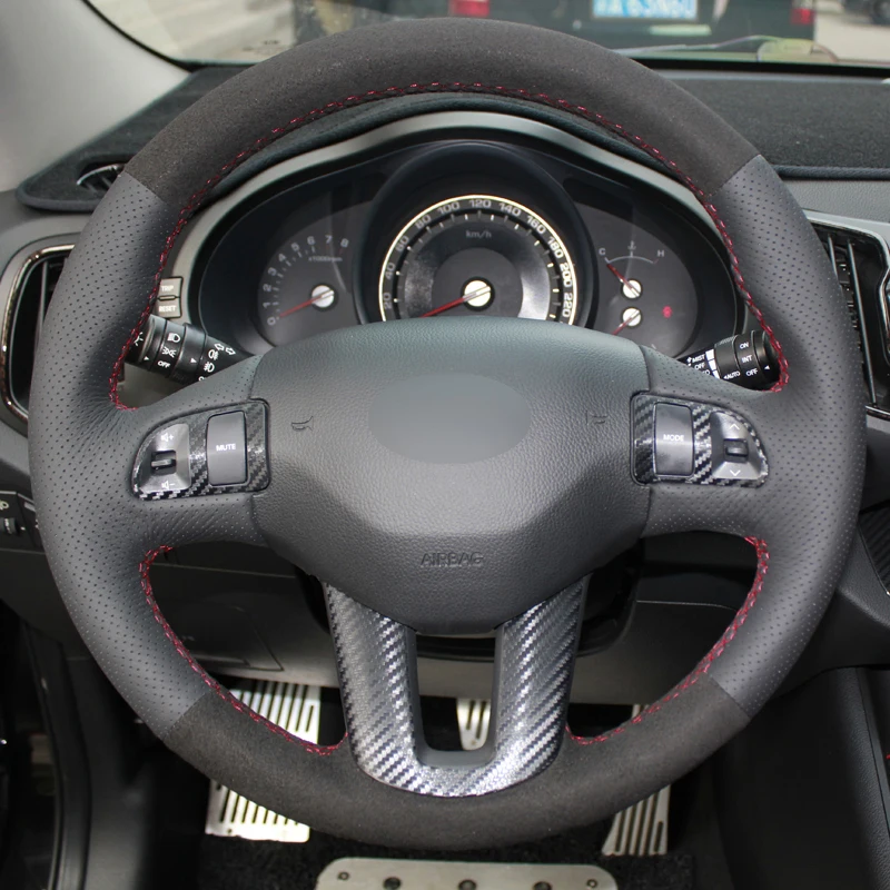Замшевая оплетка для руля Kia Sportage 3 2011-2014 2015 Ceed Cee ɽ 2010-2012 | Автомобили и мотоциклы