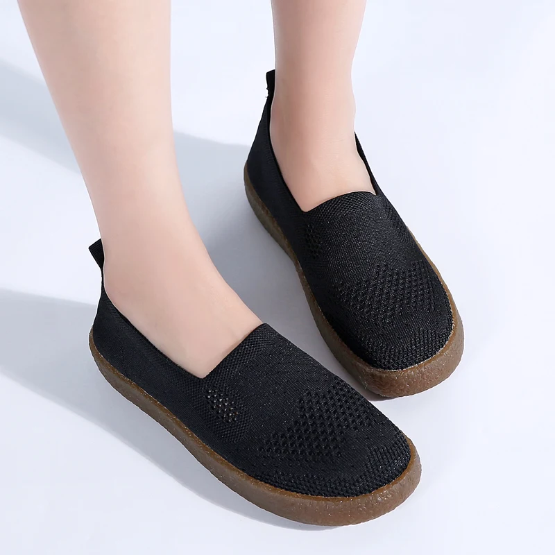 2019 г. осенние женские кроссовки на плоской подошве из дышащего сетчатого