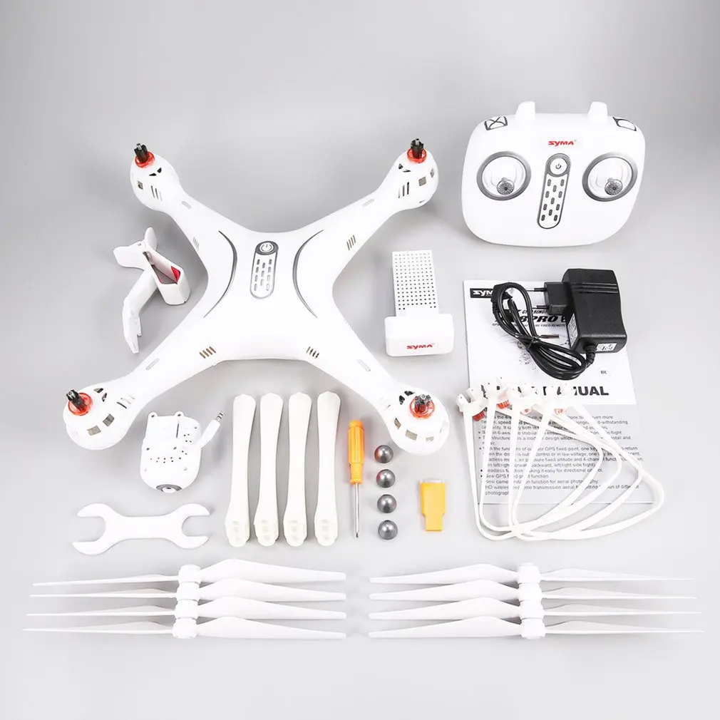 Квадрокоптер Syma X8PRO 2 4G GPS FPV RC с регулируемой камерой 720P HD Wi Fi|Радиоуправляемые