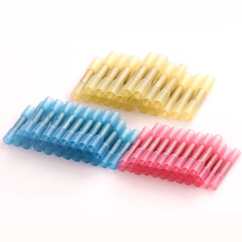 100 шт. термоусадочные изогнутый локон терминалы Разъемы сортировочные клеммы