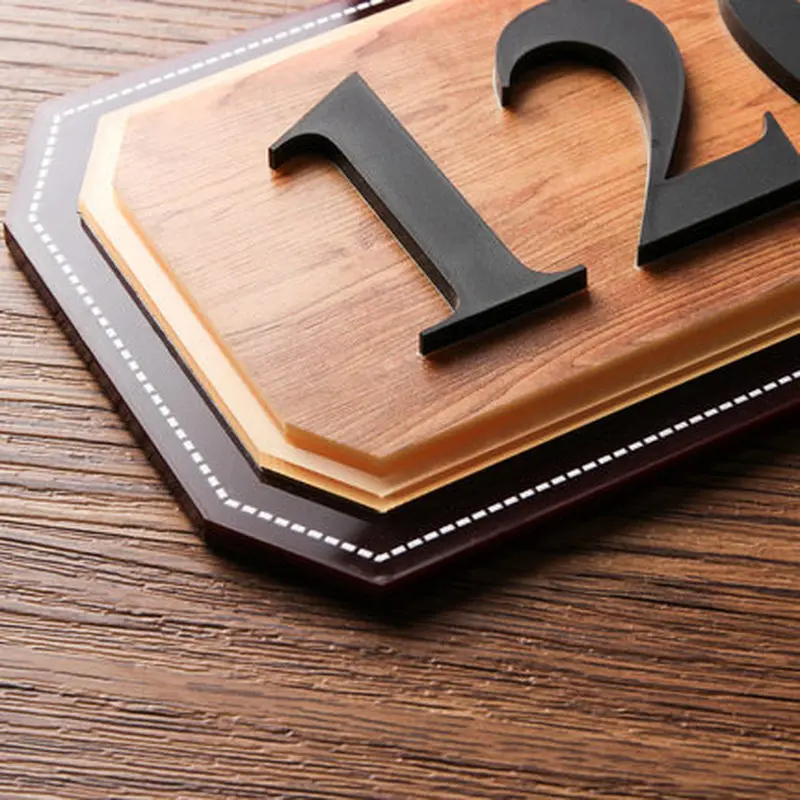 Стереоскопический 3D индивидуальные номера дверей дома пластины СТИКЕР знак на