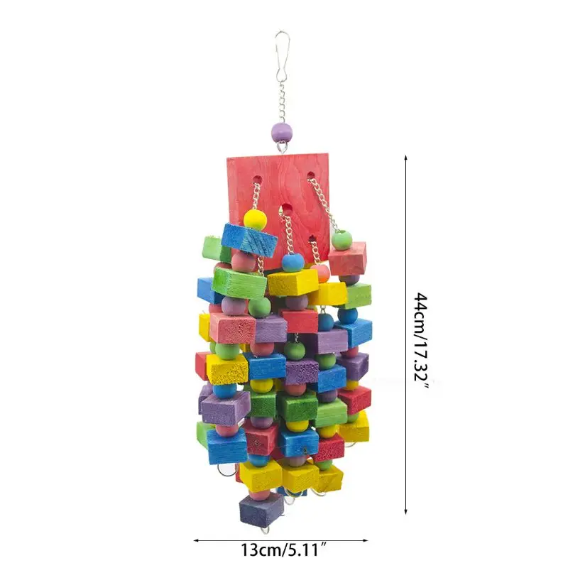 

Bird Toy Parrot Toy Made with Nature Wood, Parrot Toys for Small Q39B