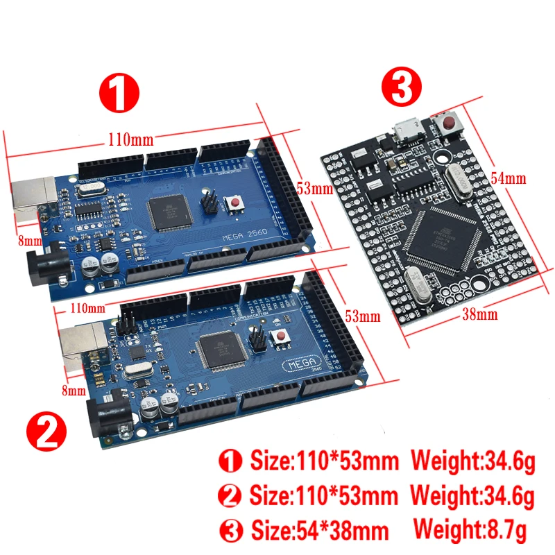 MEGA2560 MEGA 2560 R3 ATmega2560-16AU CH340G AVR USB плата развития MEGA2560 для arduino