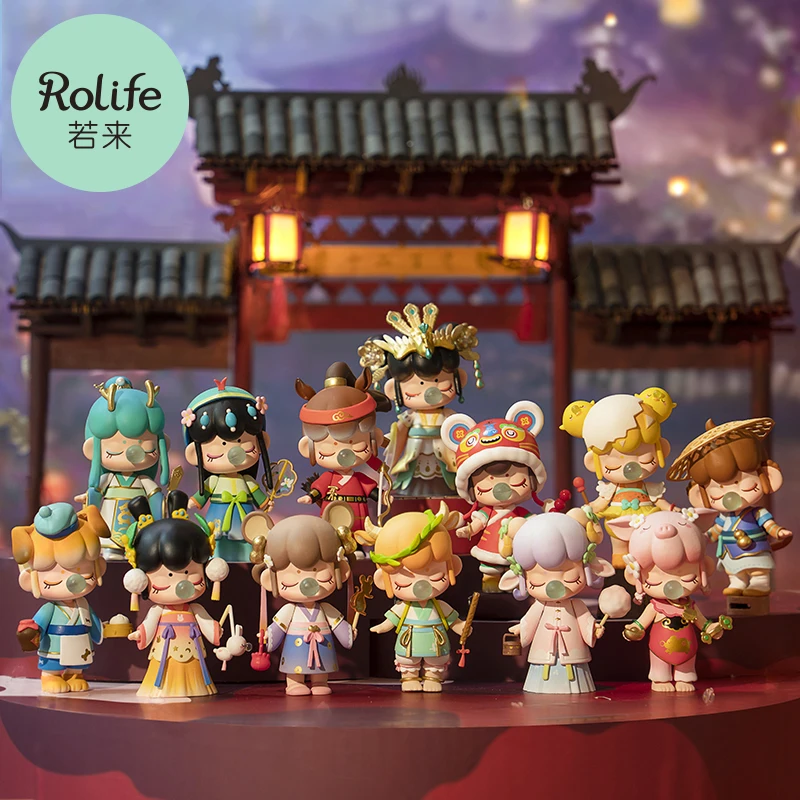 

Robotime Rolife Nanci Ⅴ Zodiac Whole Set Dolls Action Figures Toys Animal Figure Desktop Model Blind Box Lady Birthday Gift