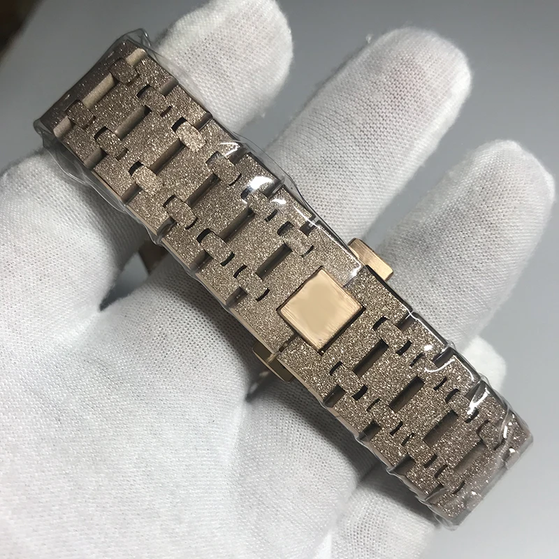 AAA бриллианты автоматический Королевский матовый черный циферблат дуб мужские 18