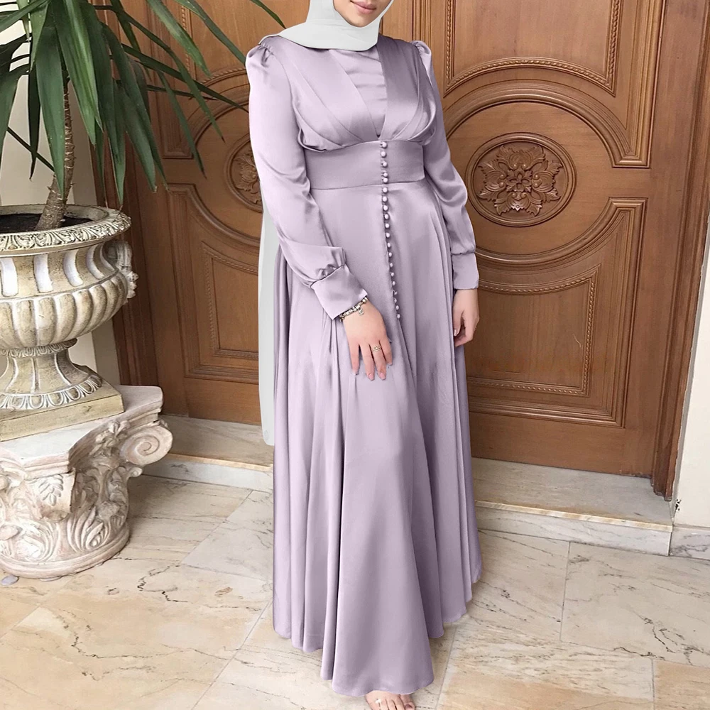 Женское Атласное Платье макси с бисером облегающее и расклешенное платье в