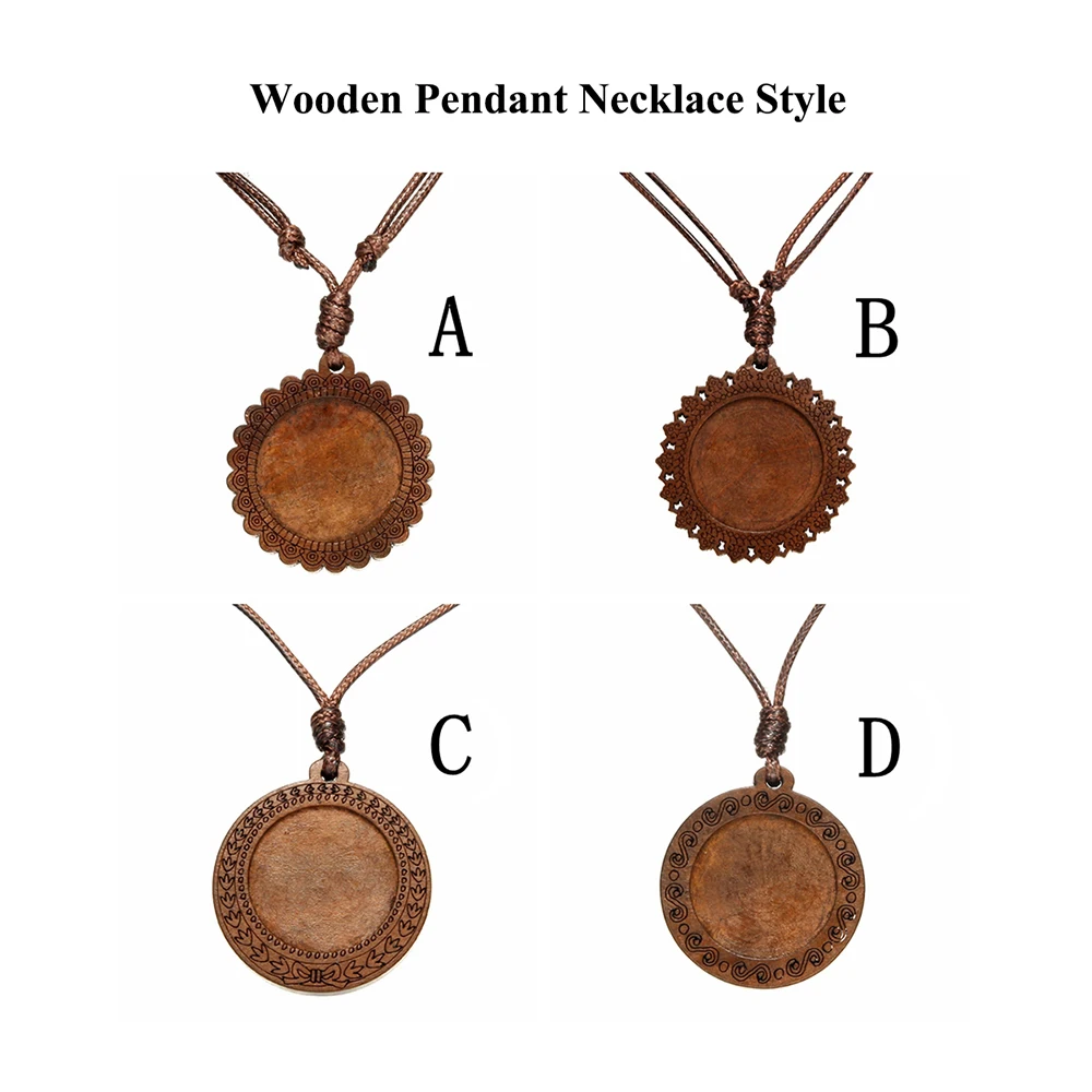 Ожерелье с деревянной подвеской для косплея по мотивам аниме невероятные