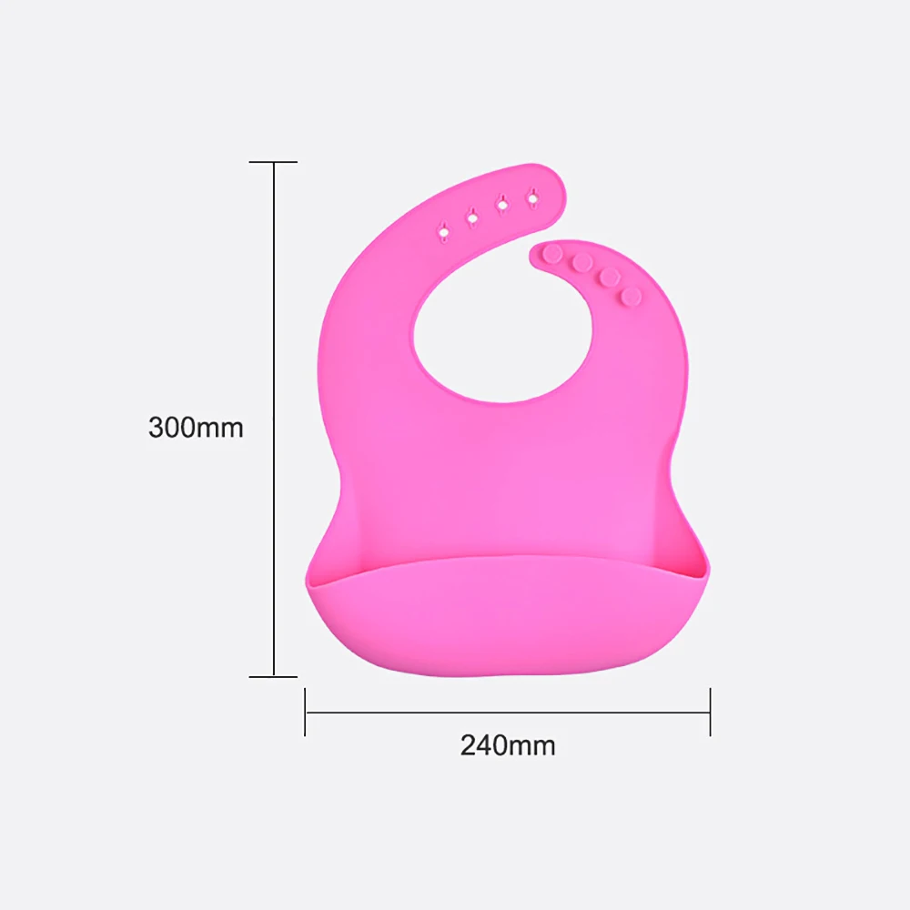 

Baby Feeding Bibs Saliva Towel Waterproof Baby Silicone Bib Leak-Proof Children Silicone Breastplate Bib Adjustable Infant Bibs