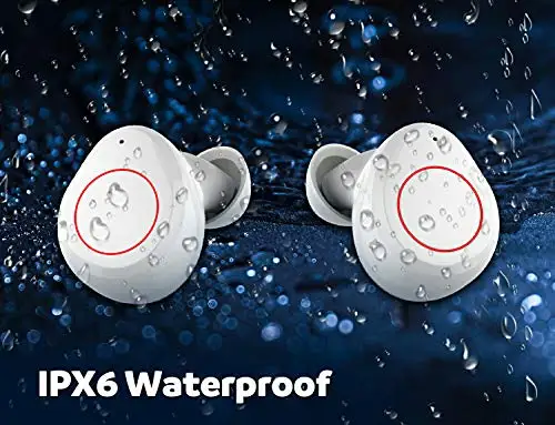 

True wireless earbuds Bluetooth 5.0 waterproof IPX6 HiFi 3D stereo sound Headsets with microphone Sports Deep Bass Earphones