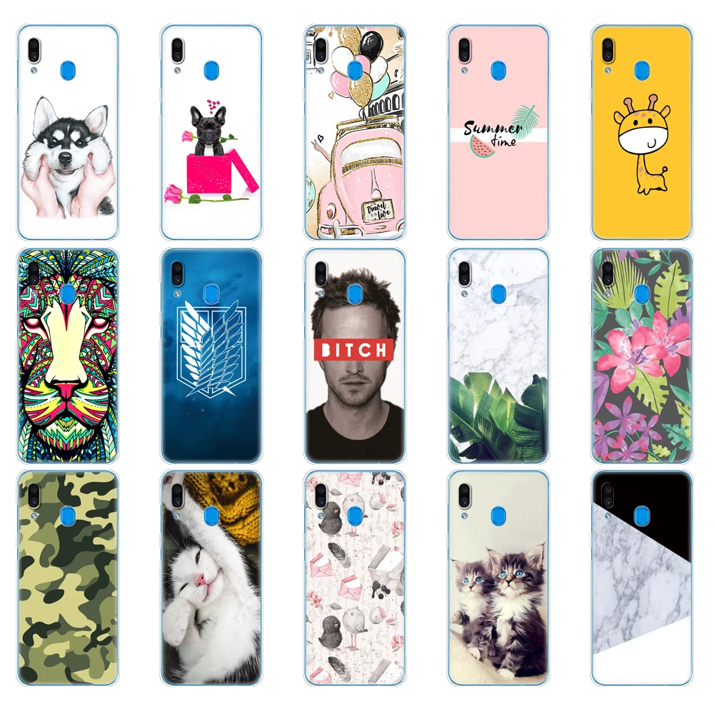 Чехол для Samsung Galaxy A20 чехол A20E силиконовая задняя крышка A 20 2019 A205F A202F мягкий
