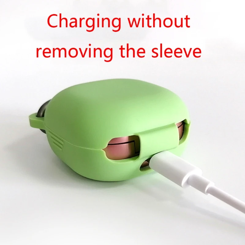 

Flip Solid Color Anti-fall Dust-proof Protective Cover Silicone Case for S-AMSUNG Galaxy-Buds live Wireless Earphone