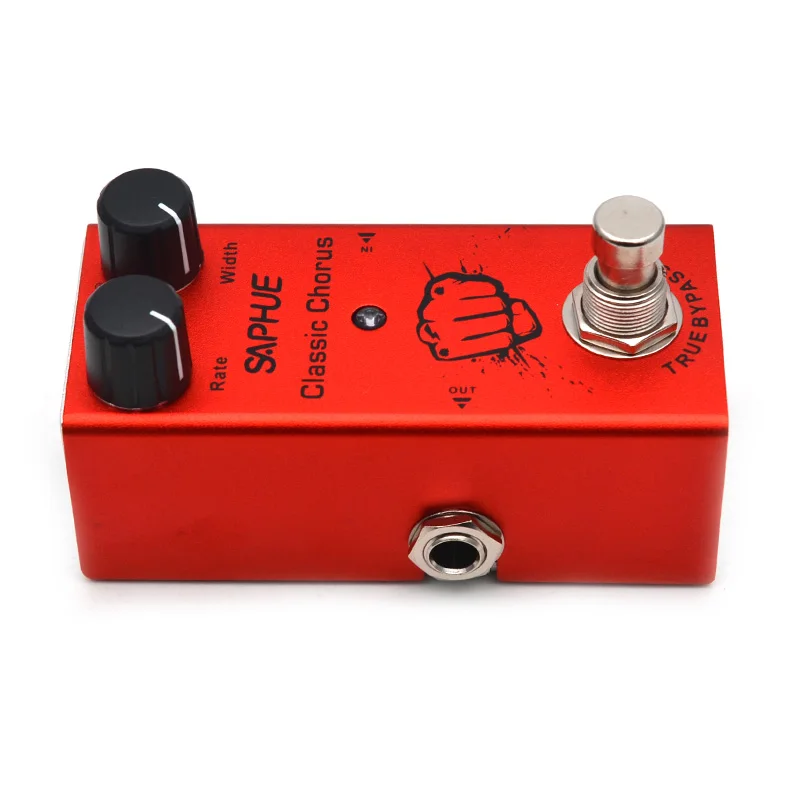 saphue elektrische gitarre klassische chorus pedal ratebreite knob wirkung pedal mini einzigen typ dc 9v true bypass free global shipping