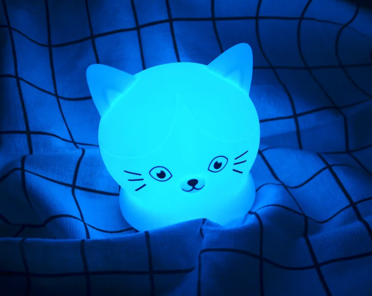 

Silicone night light bedside USB charging lamp indoor atmosphere lamp