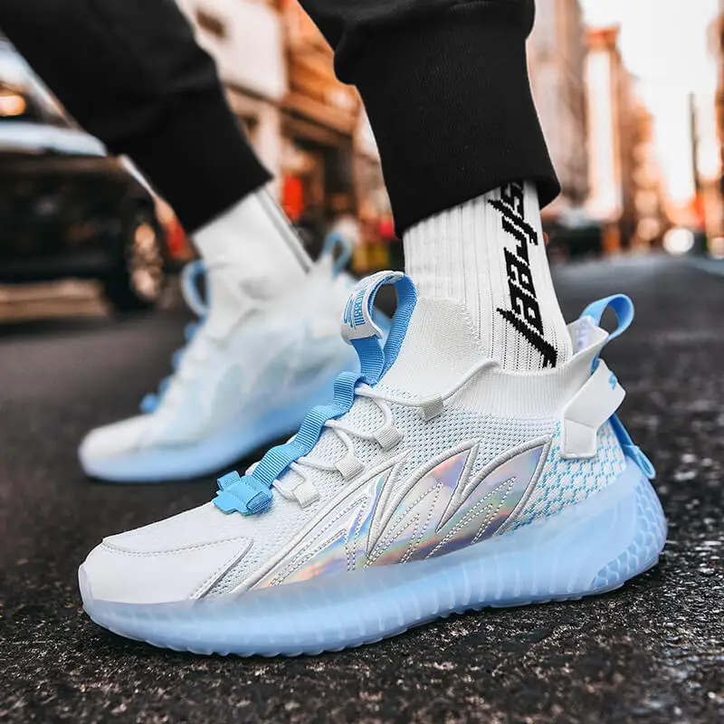 

2021 Summer New Men'S Fashion Sneaker Reflective Breathable Anti-Skid Running Shoes High Quality Low Price
