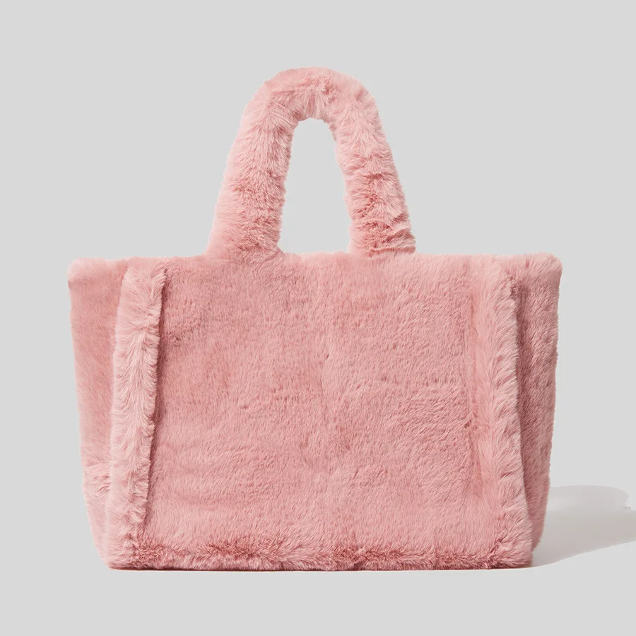 

NEW 2021 Faux Fur Crossbody Bags for Women Autumn Winter Plush Purses and Handbags Female Phone Shoulder Bag Girls