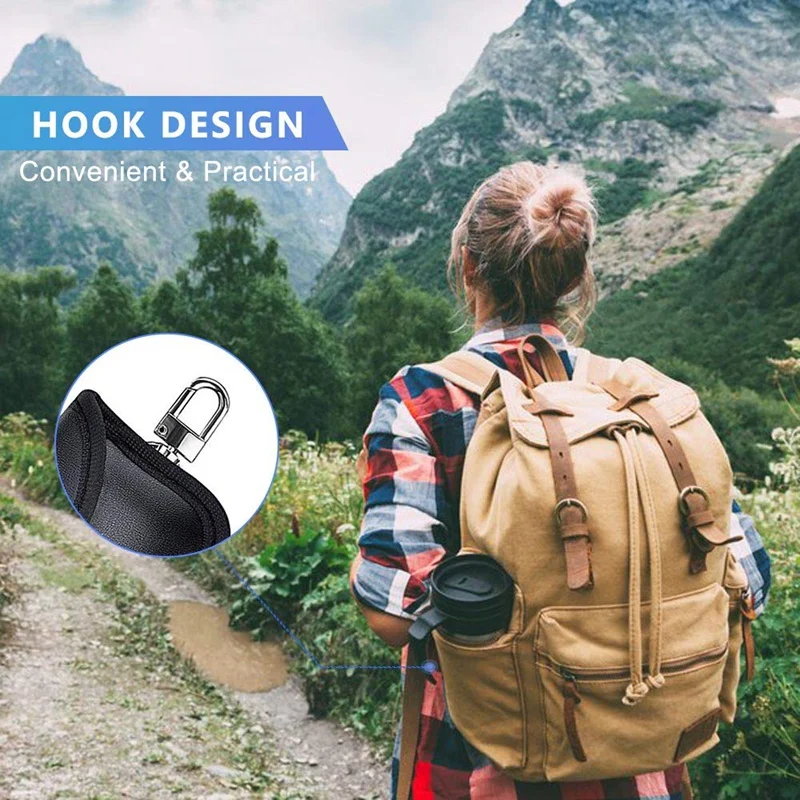 Автомобильный ключ чехол блокирующий сигнал Чехол [2 PACK] Мини сумка Фарадея для