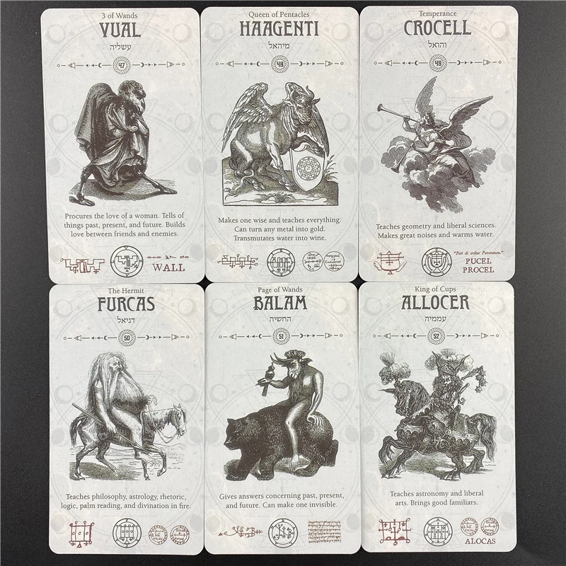 

Occult Tarot Cards English Version Fun Deck Table Divination Fate Board Games Playing For Party