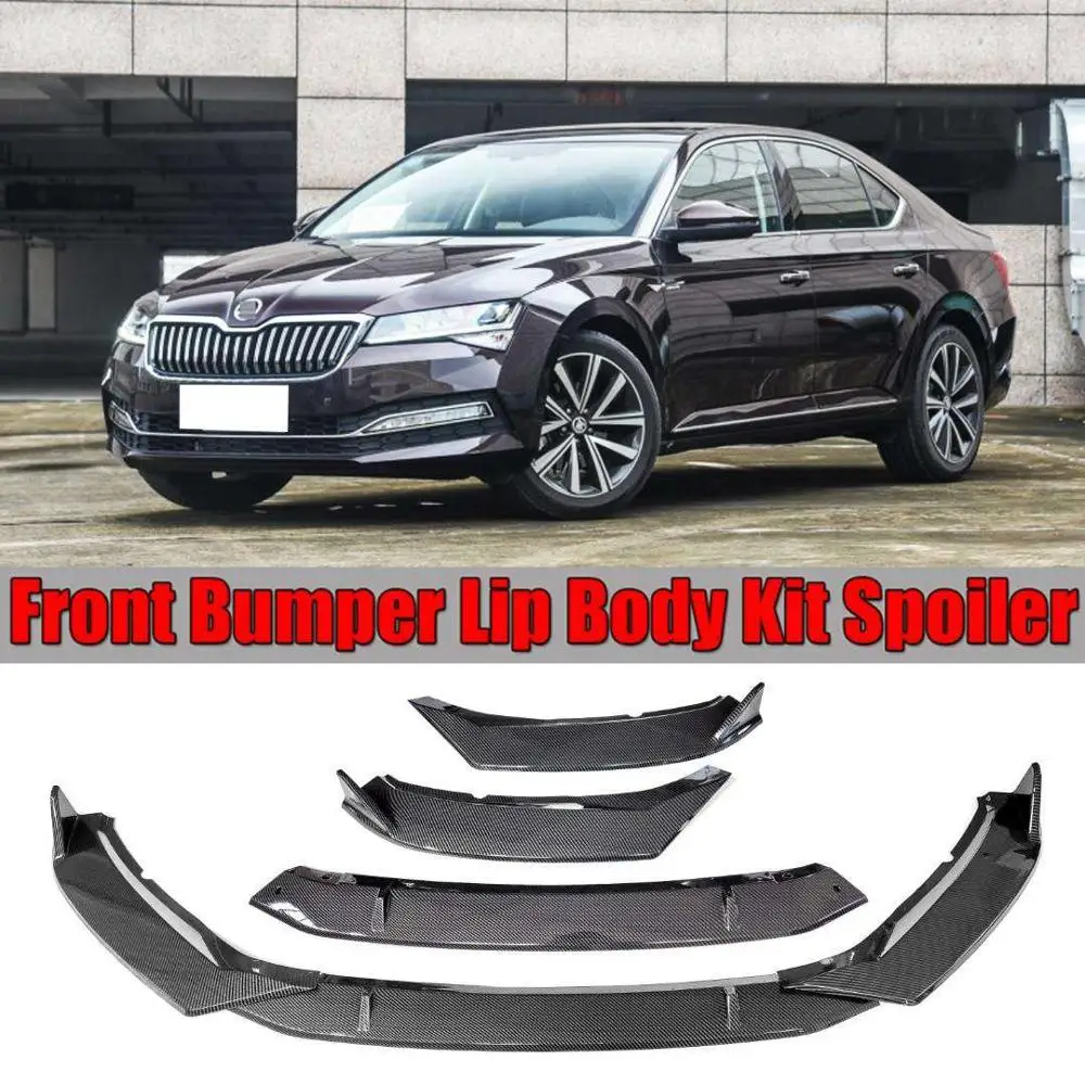For Skoda Octavia Body kit spoiler 2018-2020 ABS Rear lip rear front Bumper Diffuser Bumpers Protector | Автомобили и мотоциклы