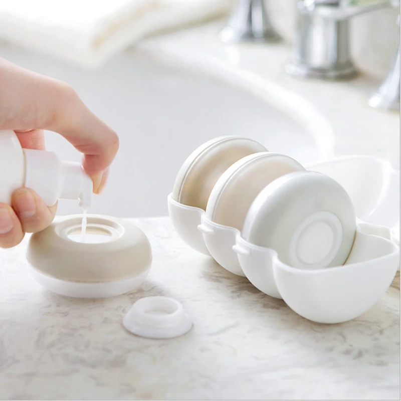 

Portable Travel Lotion Cream Point Bottle Pressure Bottle Cosmetic Packaging Round Storage Bottle Dispenser Soap Liquid