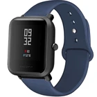 Ремешок силиконовый для смарт-часов Xiaomi Haylou LS02, мягкий спортивный браслет для Amazfit Bip Lite S U GTS 2, 20 мм